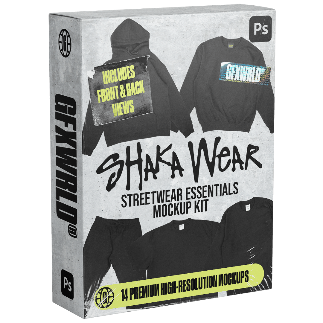 Unleash Your Creativity with Shaka Wear Mockup Kit – GFXWRLD®