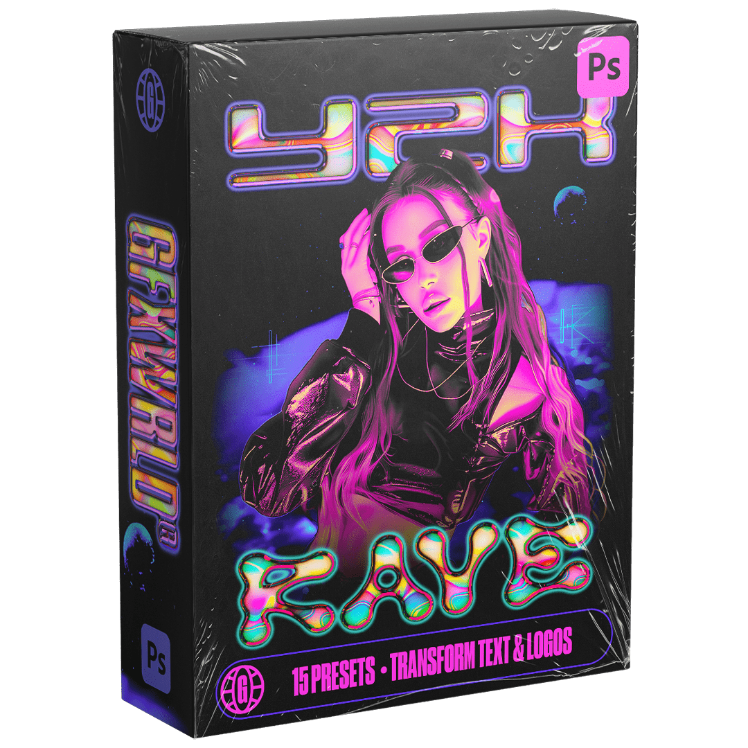 Y2K Rave Text Styles Pack (Vol. 1) - FULLERMOE