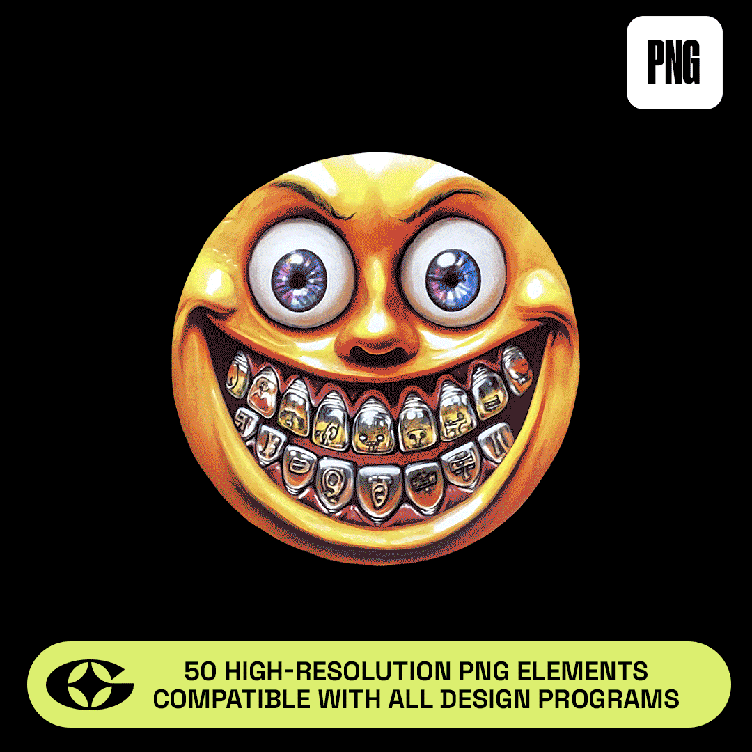 Psycho Smiley Elements Pack (Vol. 1)