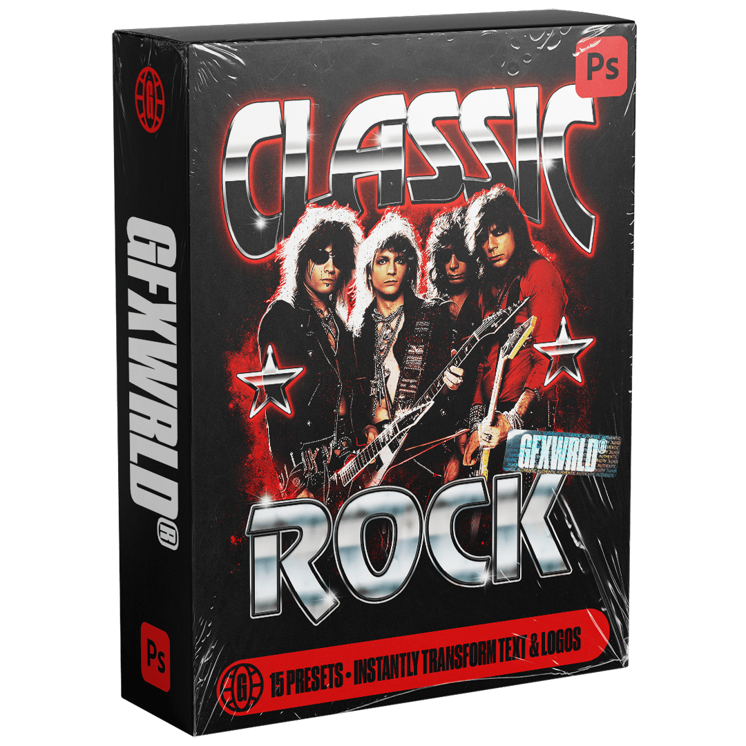 Paquete de estilos de texto de rock clásico (Vol. 1) 