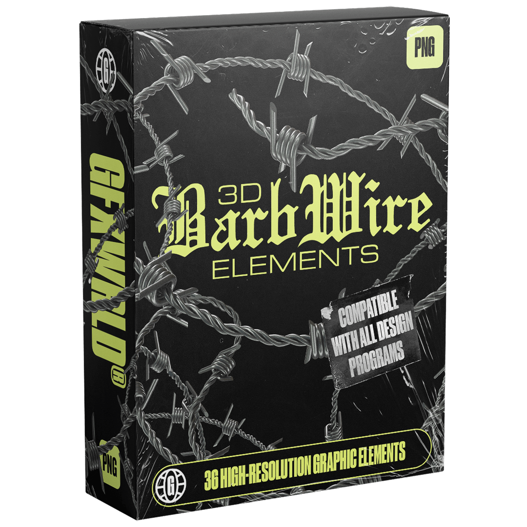 3D Barb Wire Elements (Vol. 1)