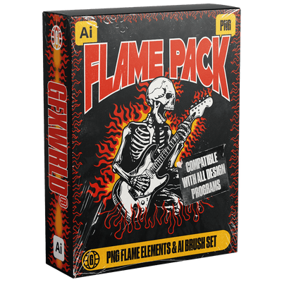 Flame Pack Illustrator Brush Set (Vol. 1) • Coming June 7 - FULLERMOE