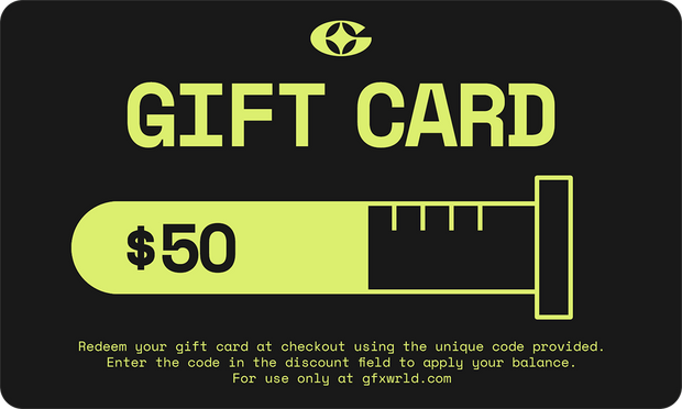 GFXWRLD Digital Gift Card ($50) - GFXWRLD®