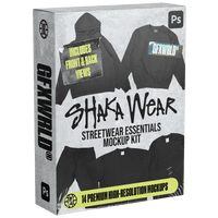 Shaka Wear Streetwear Essentials Mockup Kit (Vol. 1) - FULLERMOE