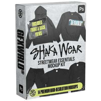 Shaka Wear Streetwear Essentials Mockup Kit (Vol. 1) - FULLERMOE