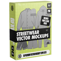 Streetwear Vector Mockups (Vol. 1) - FULLERMOE