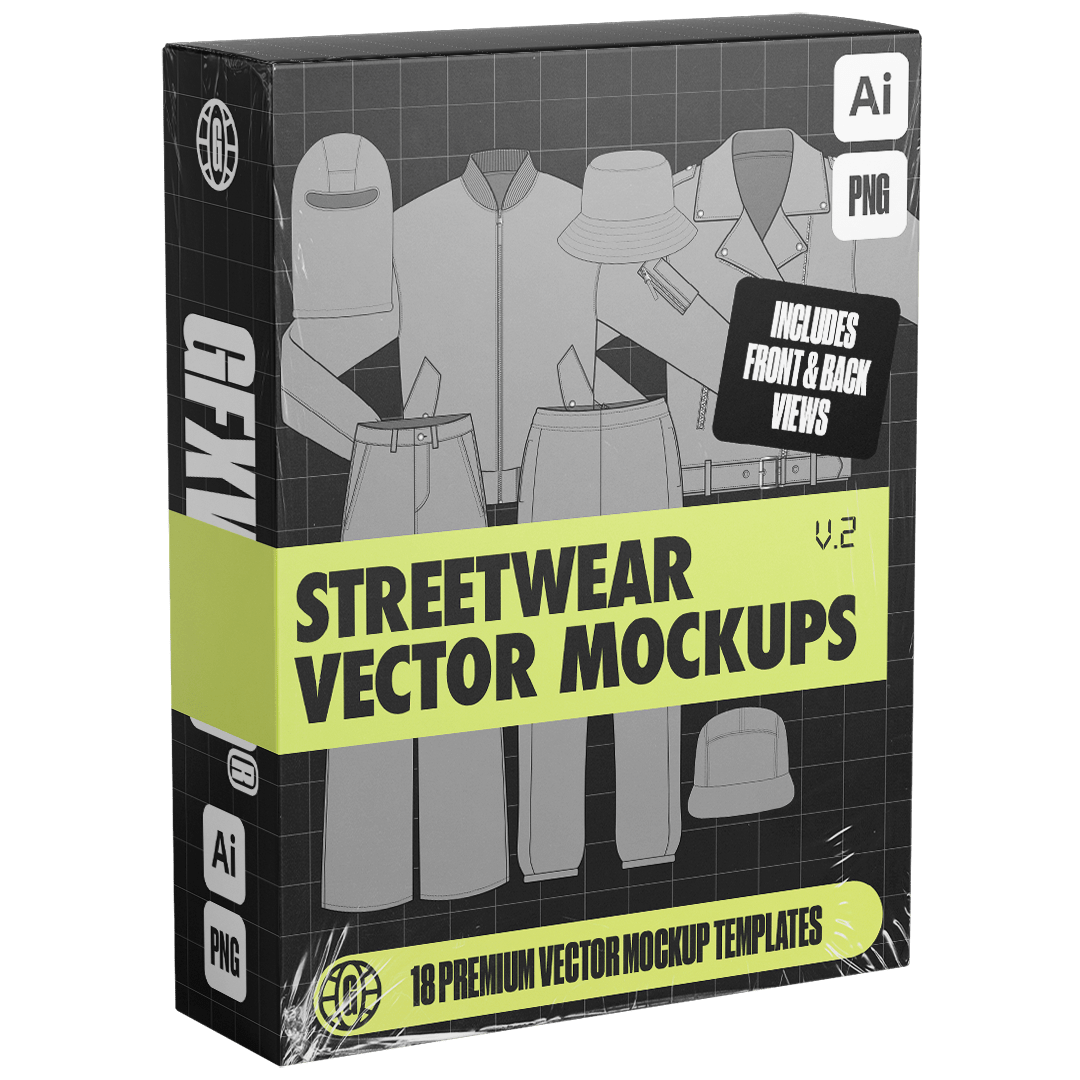 Streetwear Vector Mockups (Vol. 2)