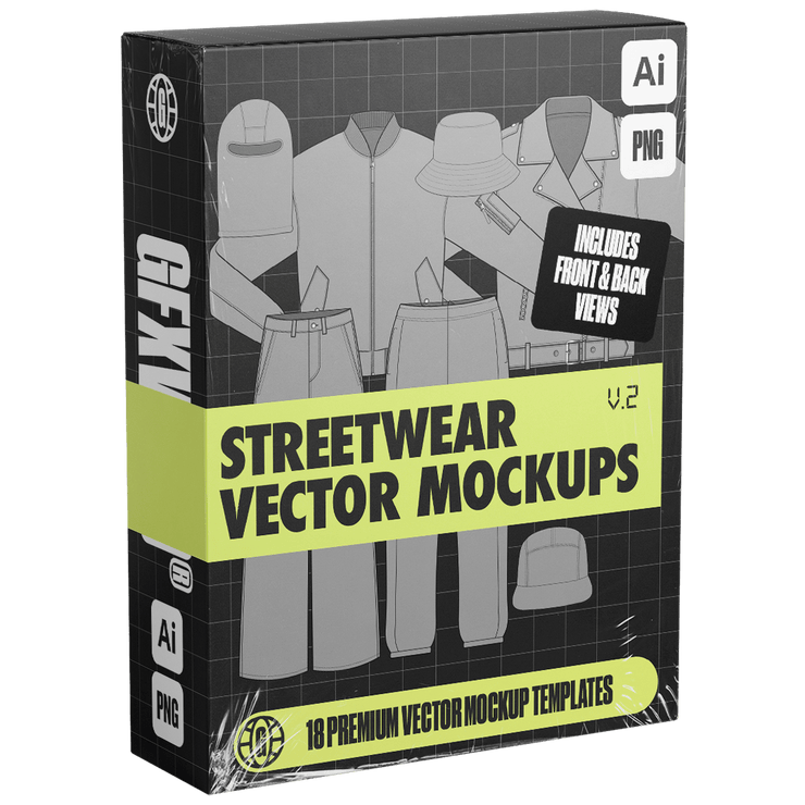 Streetwear Vector Mockups (Vol. 2) - FULLERMOE