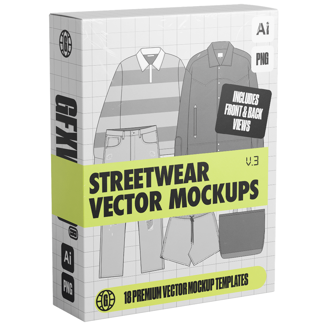 Streetwear Vector Mockups (Vol. 3)