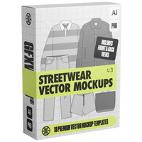 Streetwear Vector Mockups Bundle - FULLERMOE