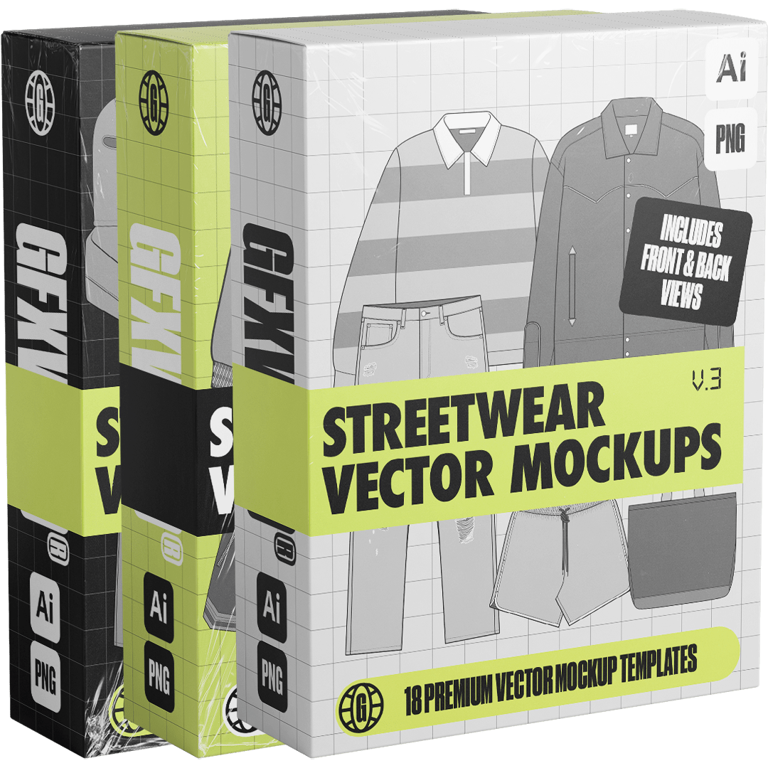 Streetwear Vector Mockups Kit