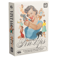 Vintage Pin - Ups Element Pack (Vol. 1) - GFXWRLD®
