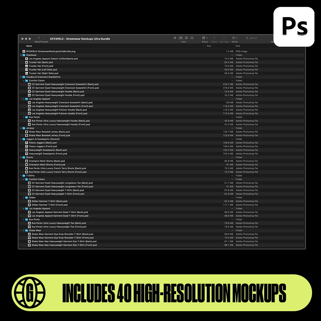 Streetwear Mockups Ultra Bundle - FULLERMOE