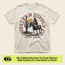 Western Supply Co. Elements (Vol. 1) design workflow and process showcase | GFXWRLD